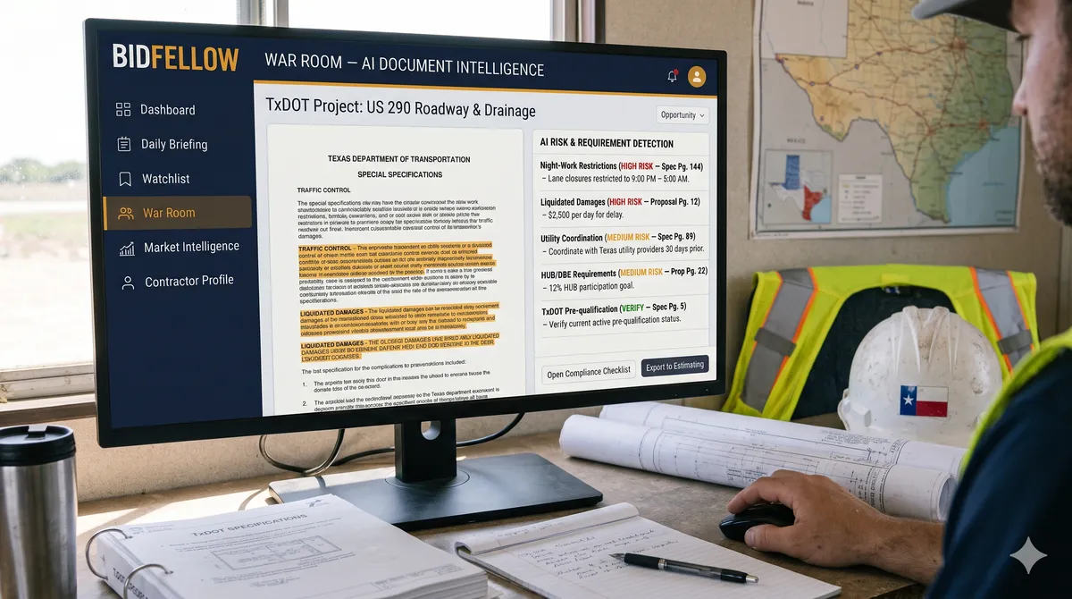 Bidfellow AI Document Risk Analysis
